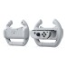 Руль-насадка Dobe Controller Racing Wheel для контроллеров Joy-Con (TNS-852B), White (Nintendo Switch / OLED)