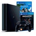 Игровая приставка Sony PlayStation 4 Slim 500 ГБ + Uncharted: Утраченное наследие + Horizon