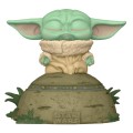 Фигурка Funko POP! Deluxe Bobble: Star Wars: Mandalorian: Grogu Using the Force (SFX) 58390