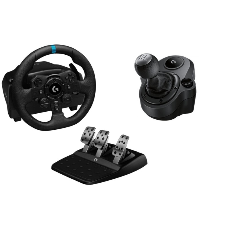 Руль Logitech G G923 TRUEFORCE + коробка передач Driving Force Shifter (PS3 / PS4 / PS5 / PC)