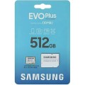 Карта памяти Samsung MB-MC512KARU 512Gb microSDXC Evo Plus + SD адаптер