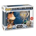 Фигурка Funko POP! Bobble: Star Wars: Clone Wars: Duels Jar Jar Binks vs General Grievous (Gamestop Exclusive) 2PK 76862