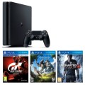 Игровая приставка Sony PlayStation 4 Slim 500 ГБ + Gran Turismo + Uncharted 4 + Horizon