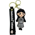 Брелок для ключей в виде куклы Семейка Аддамс Уэнсдей серый, 8 см