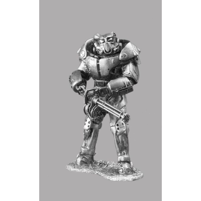 Фигурка оловянная X–01 силовая броня. Воин из игры Fallout 4 (Gm-07 РН)