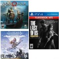 Комплект God of War + Horizon + Одни из нас (русская версия) (PS4)